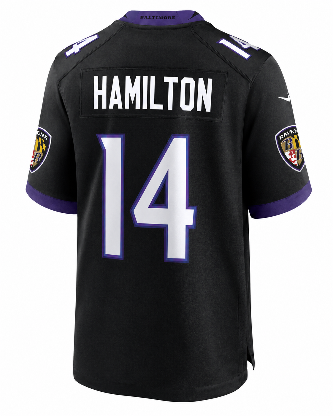 Kyle Hamilton Baltimore Ravens #14 Black Football Jersey