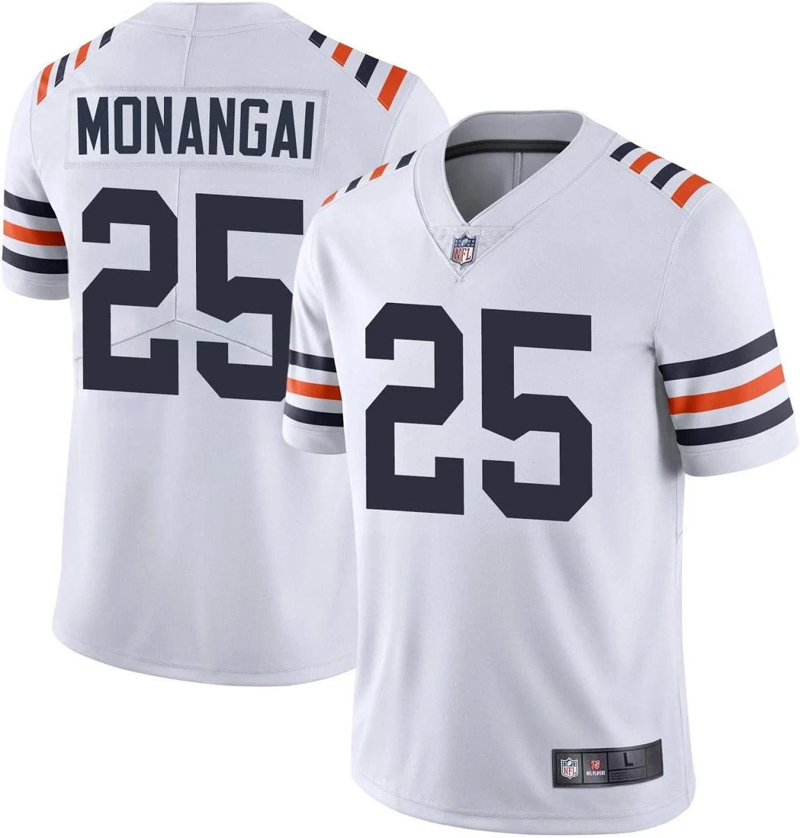 Kyle Monangai #25 Chicago Bears Football Jersey - White