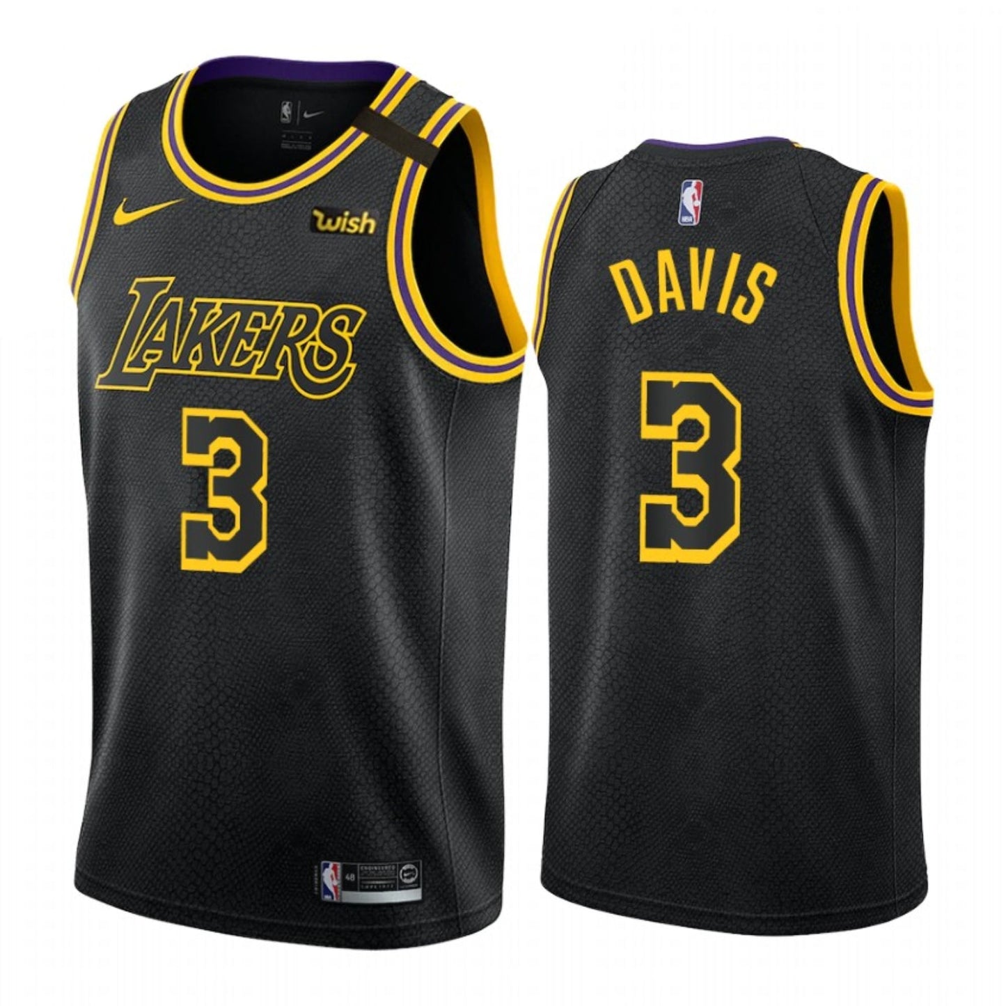 NBA Anthony Davis Los Angeles Lakers 3 jersey