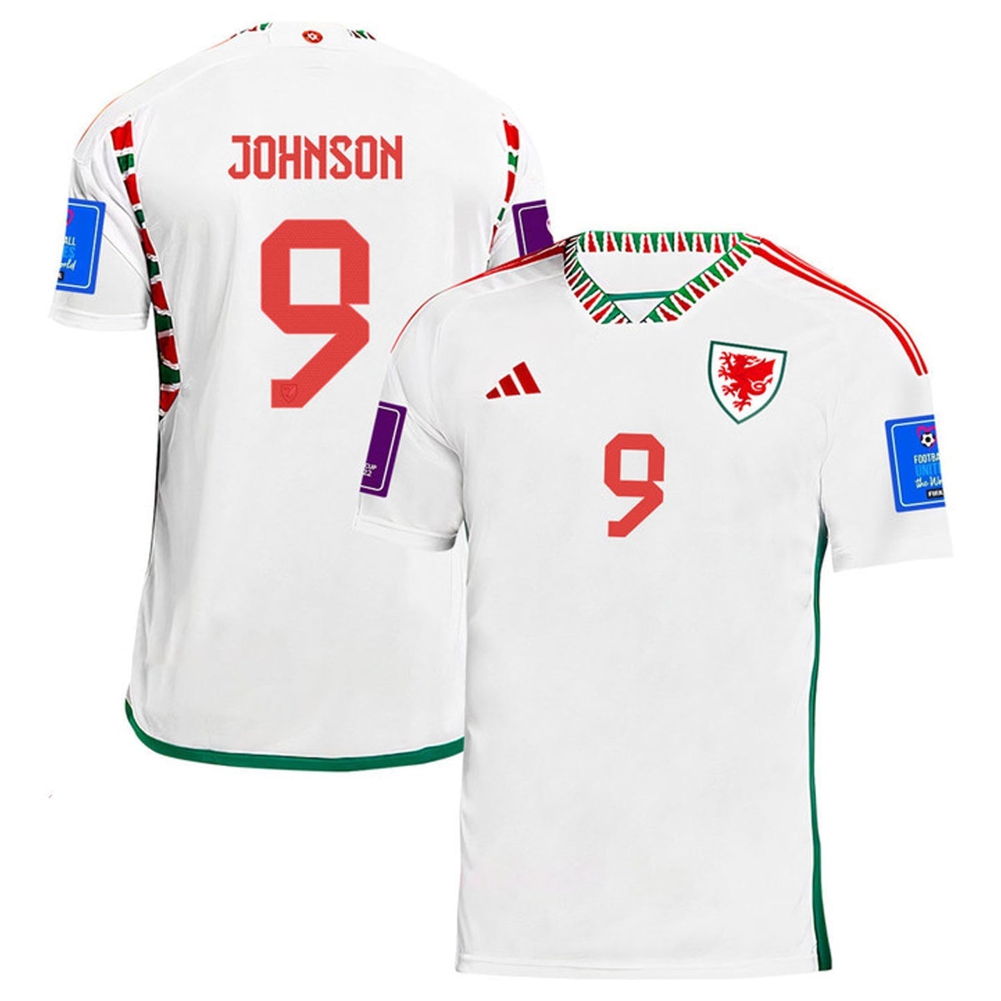 Brennan Johnson Wales 9 Fifa World Cup Jersey