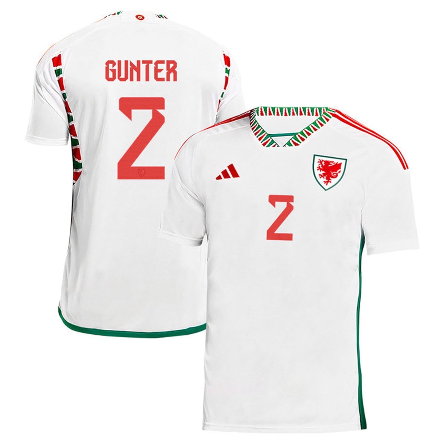 Chris Gunter Wales 2 Fifa World Cup Jersey