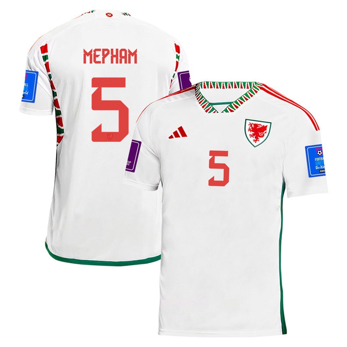 Chris Mepham Wales 5 Fifa World Cup Jersey