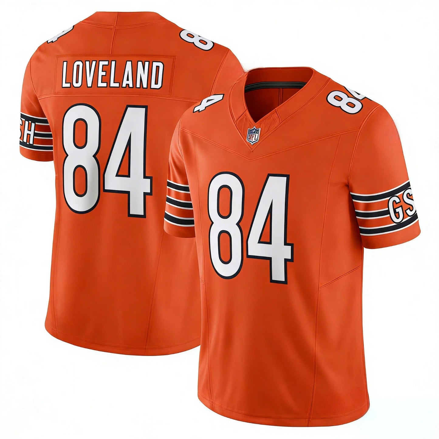 Colston Loveland #84 Chicago Bears Football Jersey - Orange
