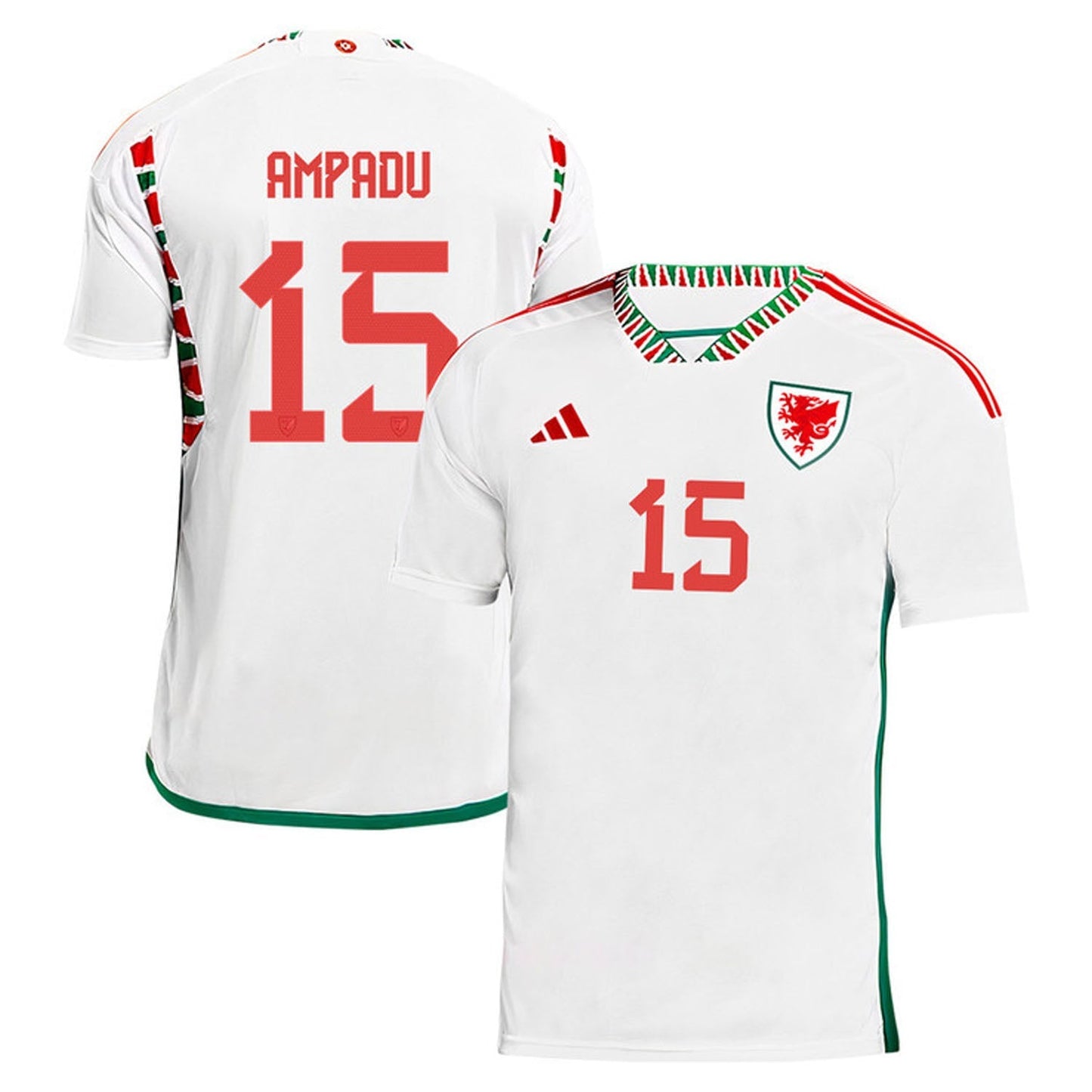Ethan Ampadu Wales 15 Fifa World Cup Jersey