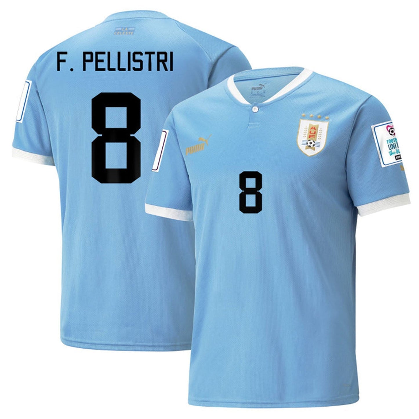 Facundo Pellistri Uruguay 8 Fifa World Cup Jersey