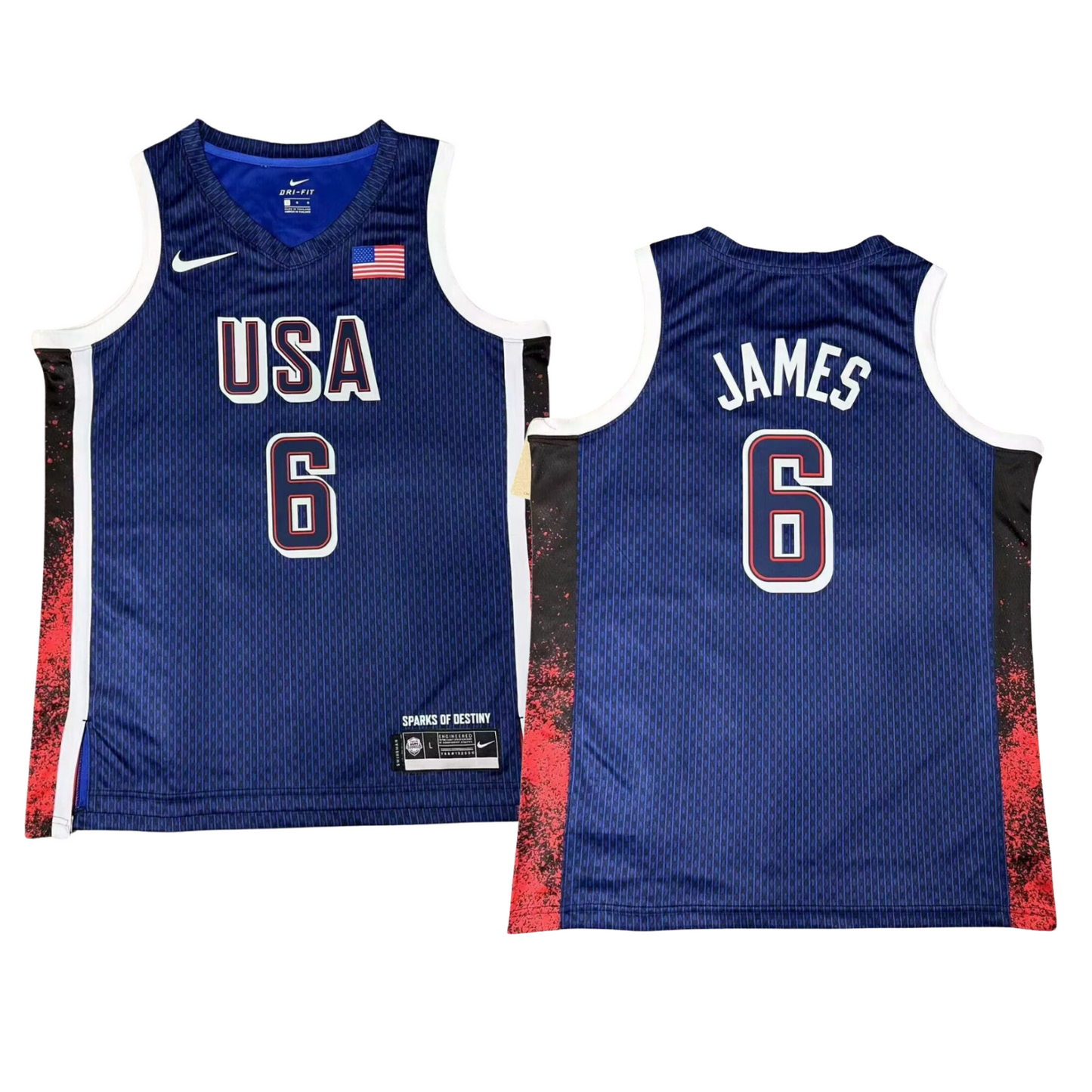 Lebron James Team USA 2024 Olympics Jersey