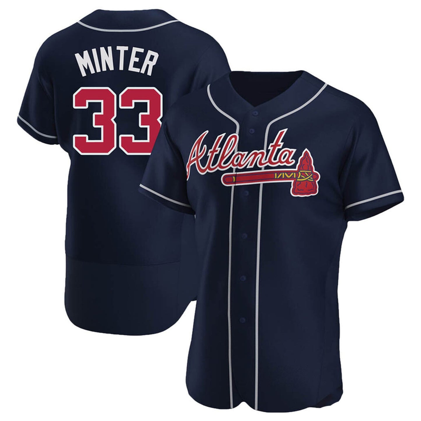 MLB A.J. Minter Atlanta Braves 33 Jersey
