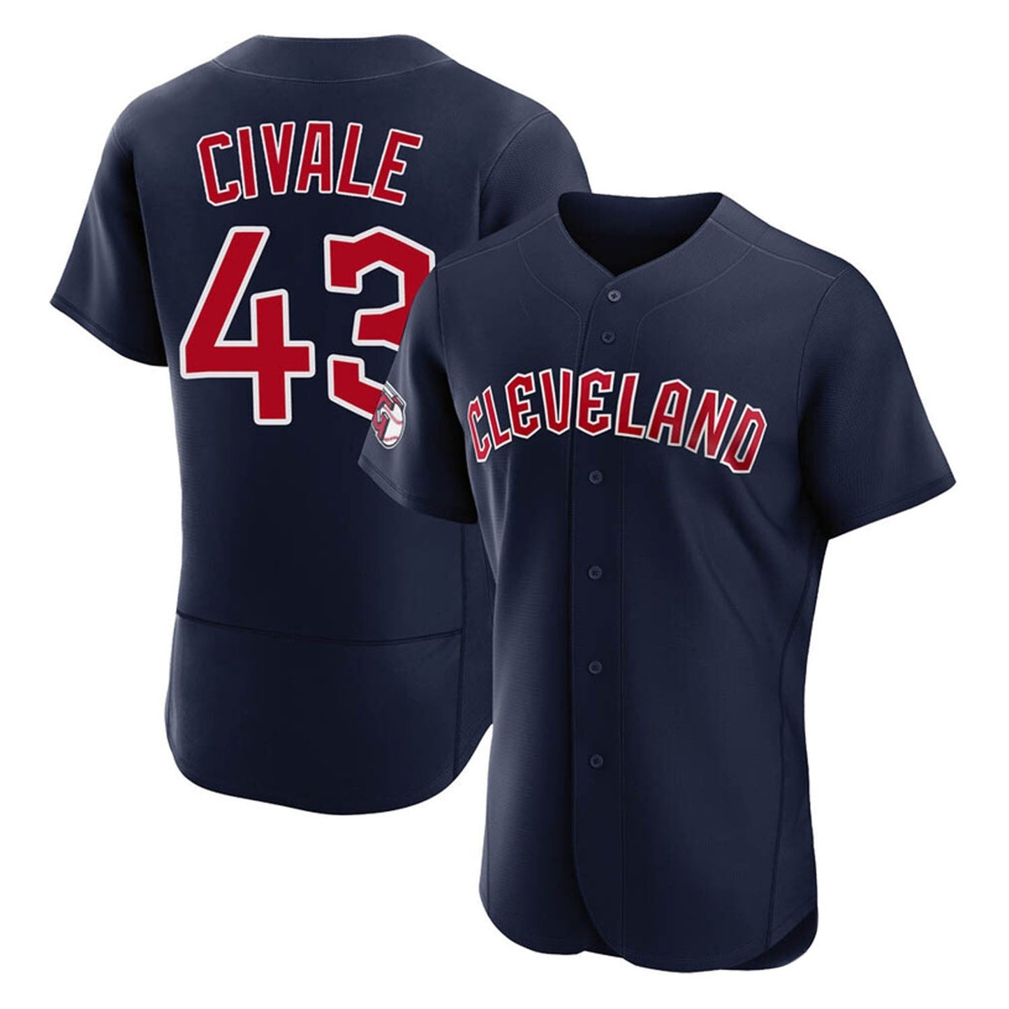 MLB Aaron Civale Cleveland Guardians 43 Jersey