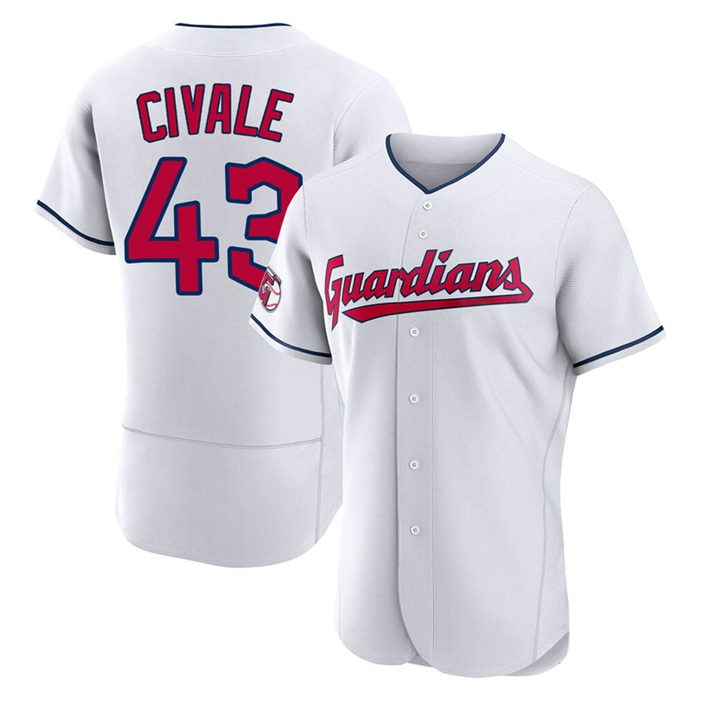 MLB Aaron Civale Cleveland Guardians 43 Jersey