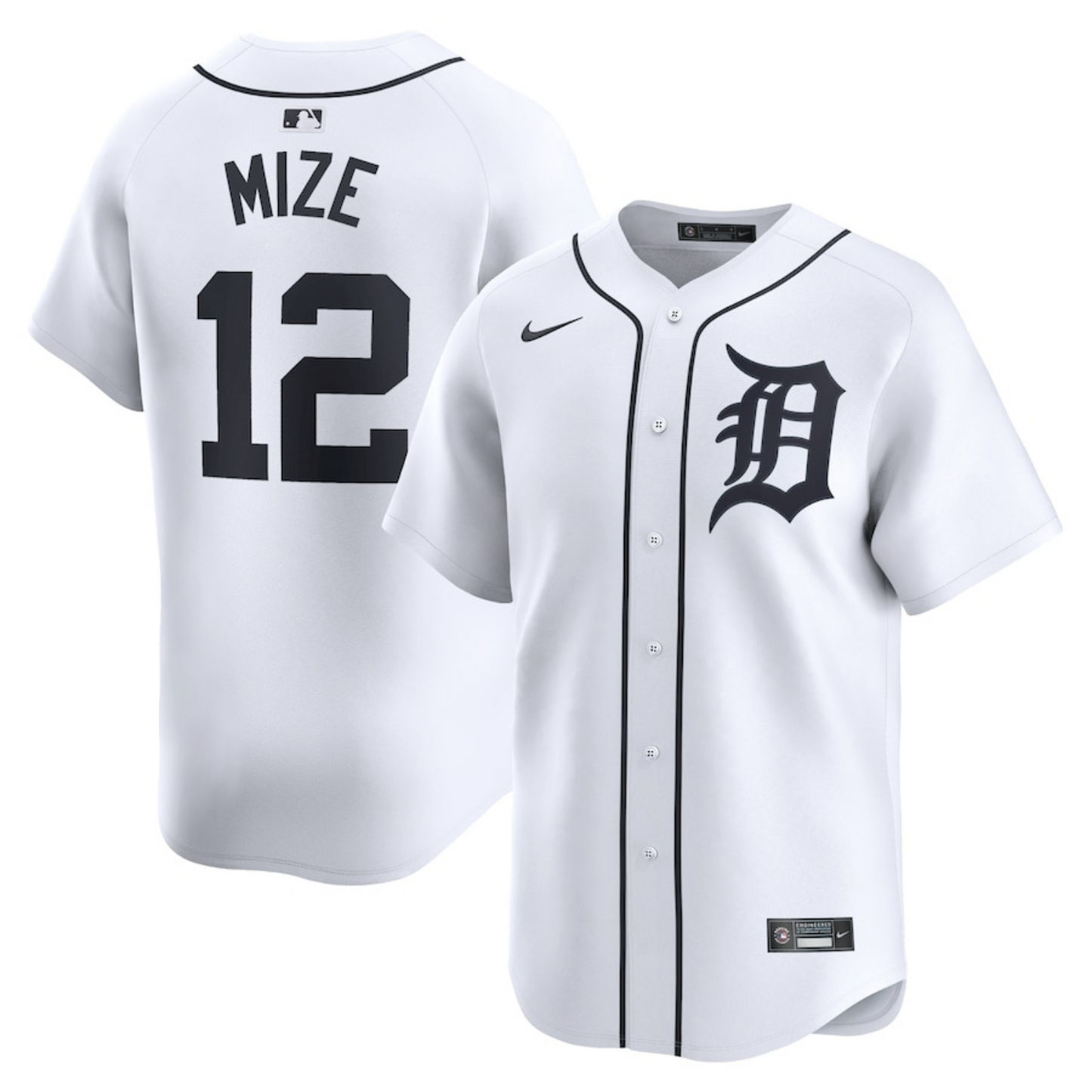 Casey Mize Detroit Tigers 12 Jersey front view
