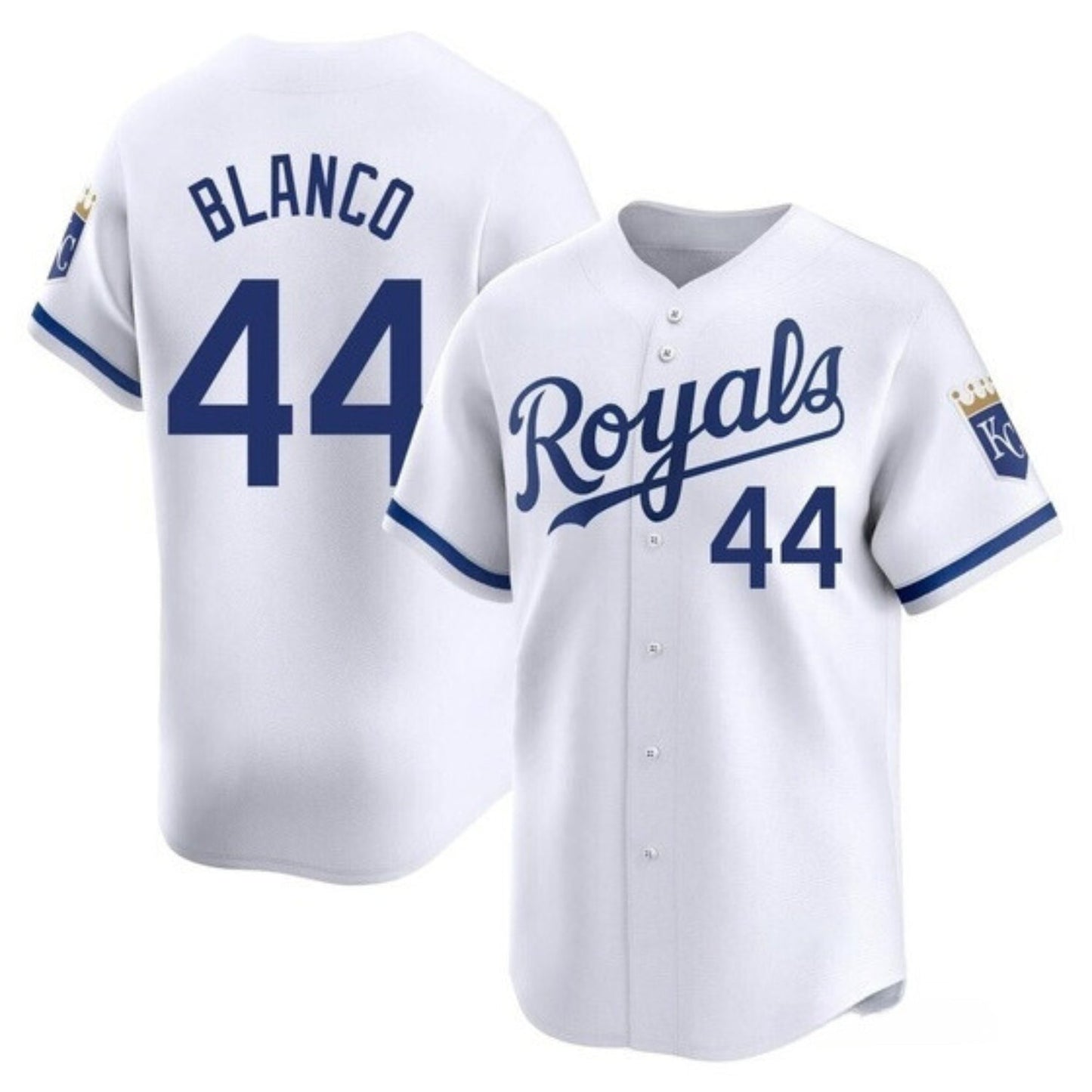MLB Dairon Blanco Kansas City Royals 44 Jersey