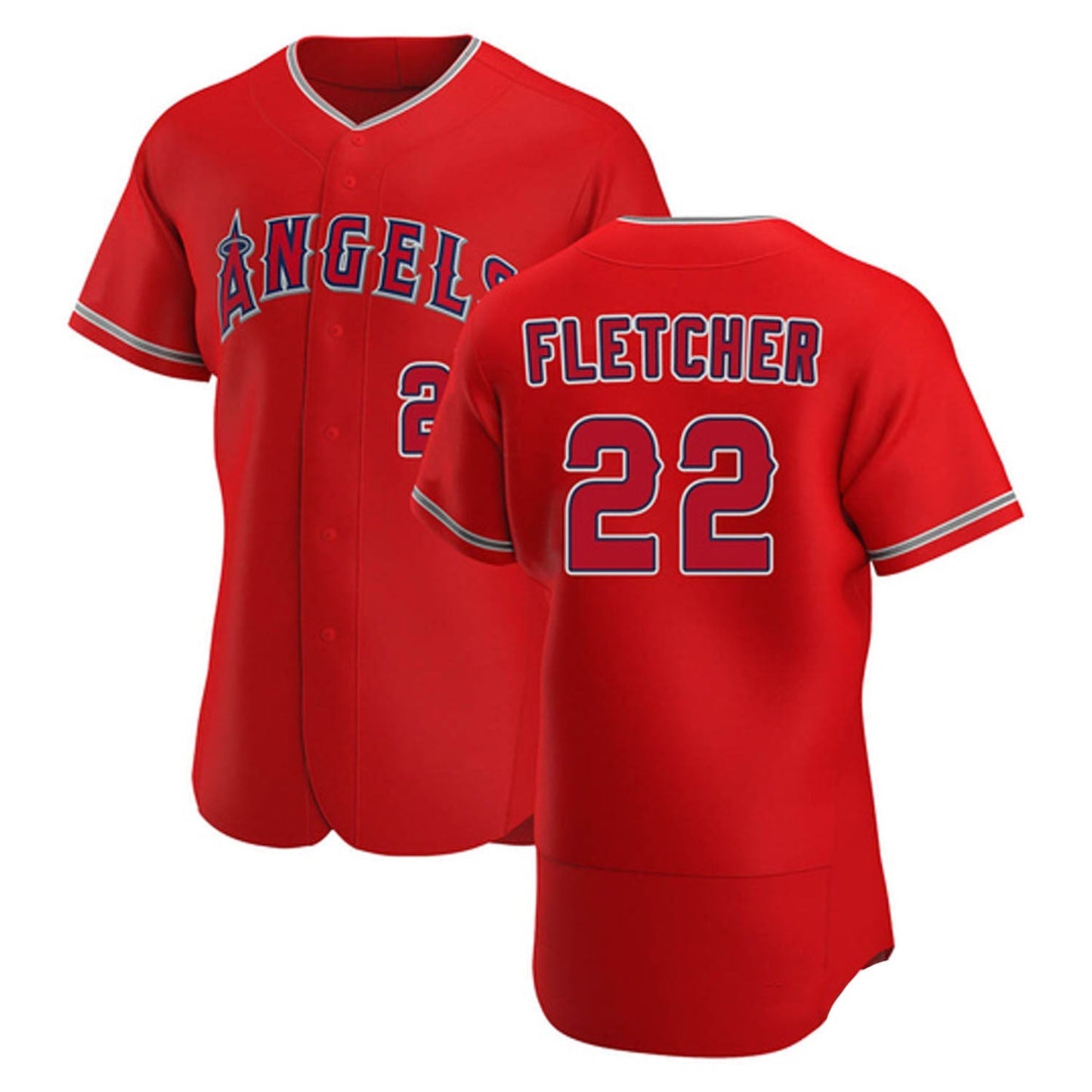 MLB David Fletcher Los Angeles Angels 22 Jersey