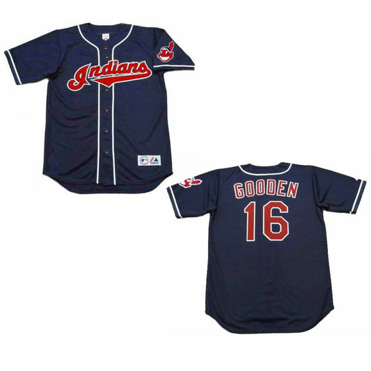 MLB Dwight Gooden Cleveland Indians 16 Jersey