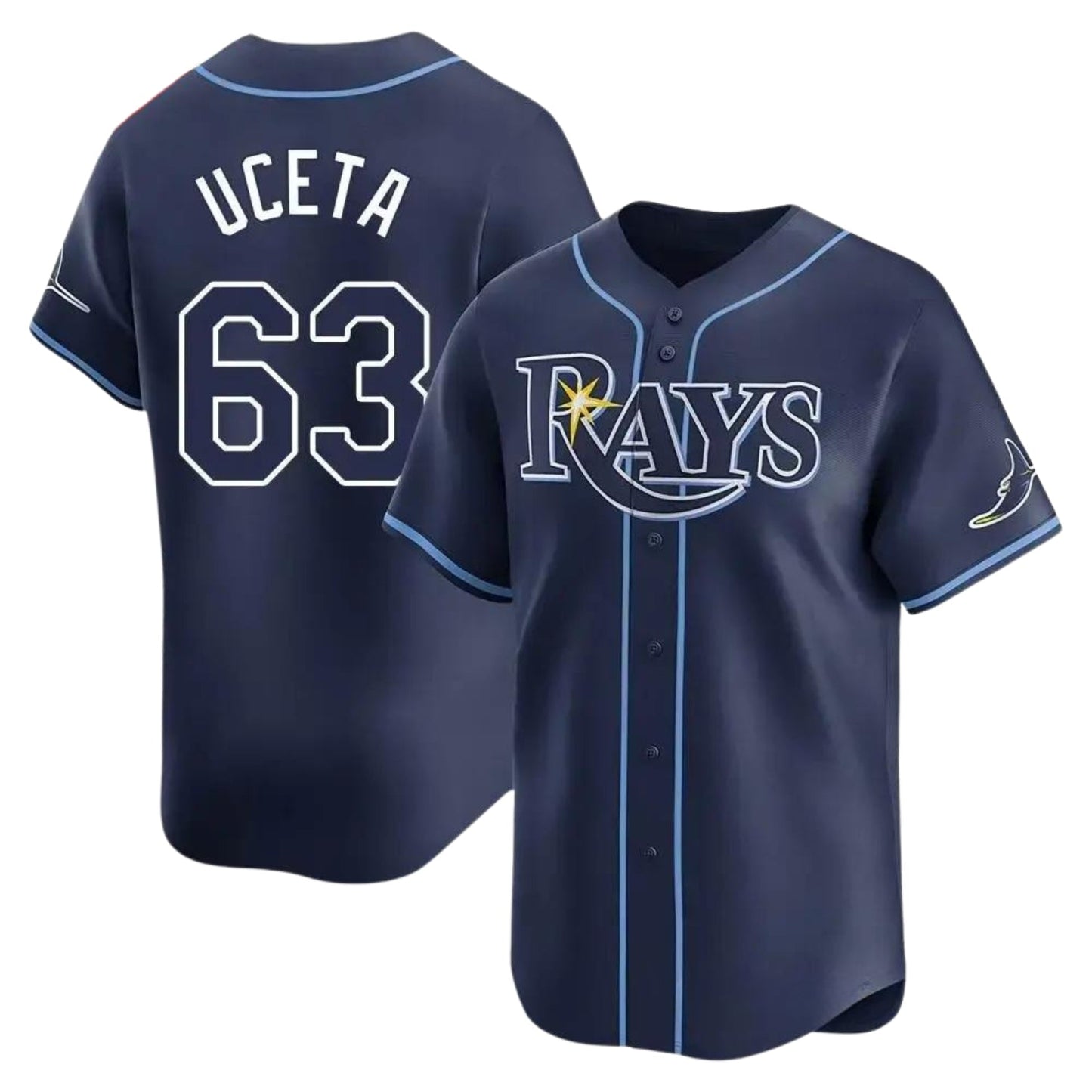 Edwin Uceta Tampa Bay Rays 63 Jersey