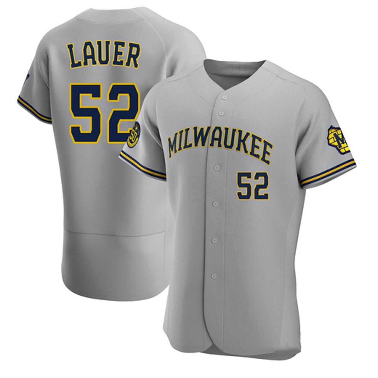 MLB Eric Lauer Milwaukee Brewers 52 Jersey