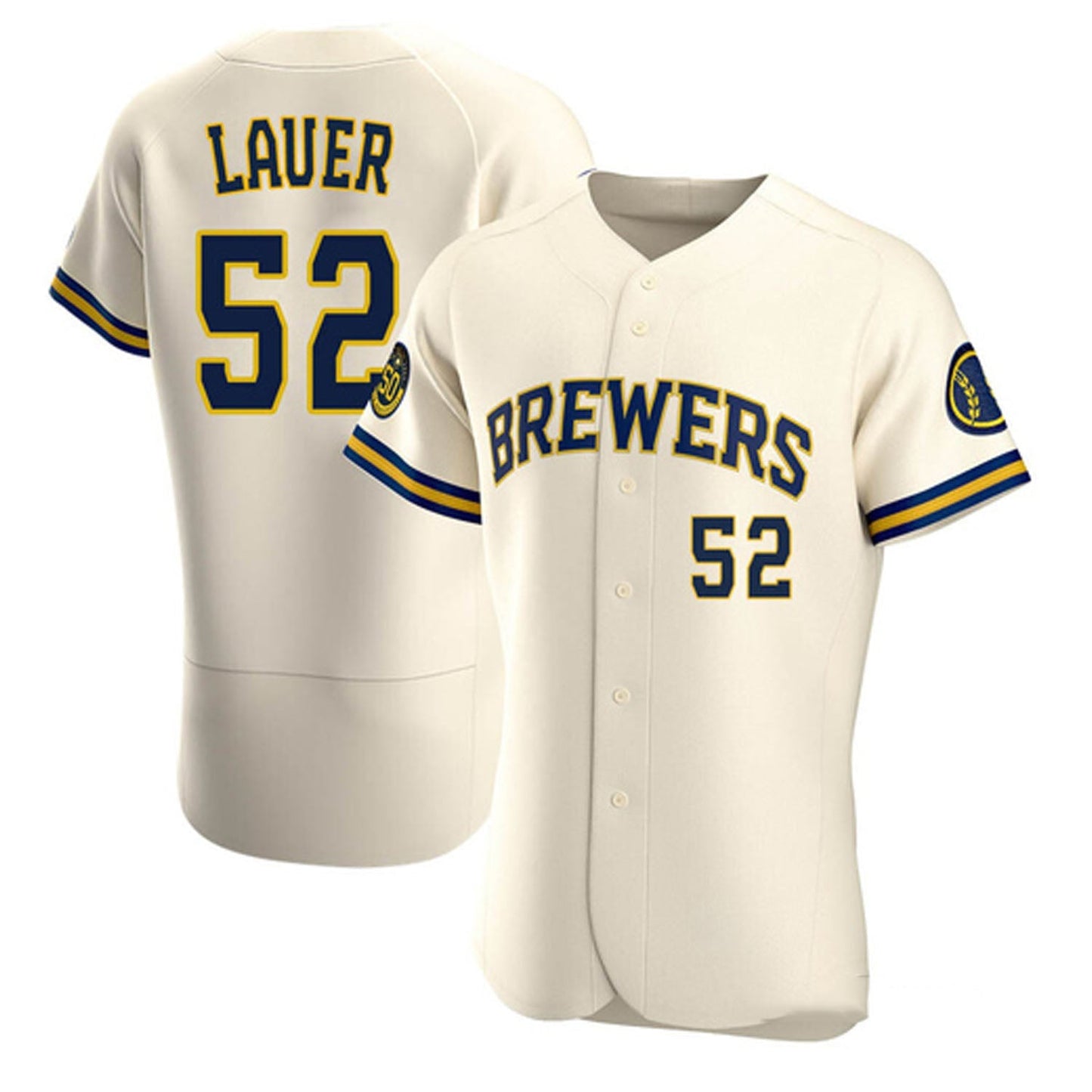 MLB Eric Lauer Milwaukee Brewers 52 Jersey