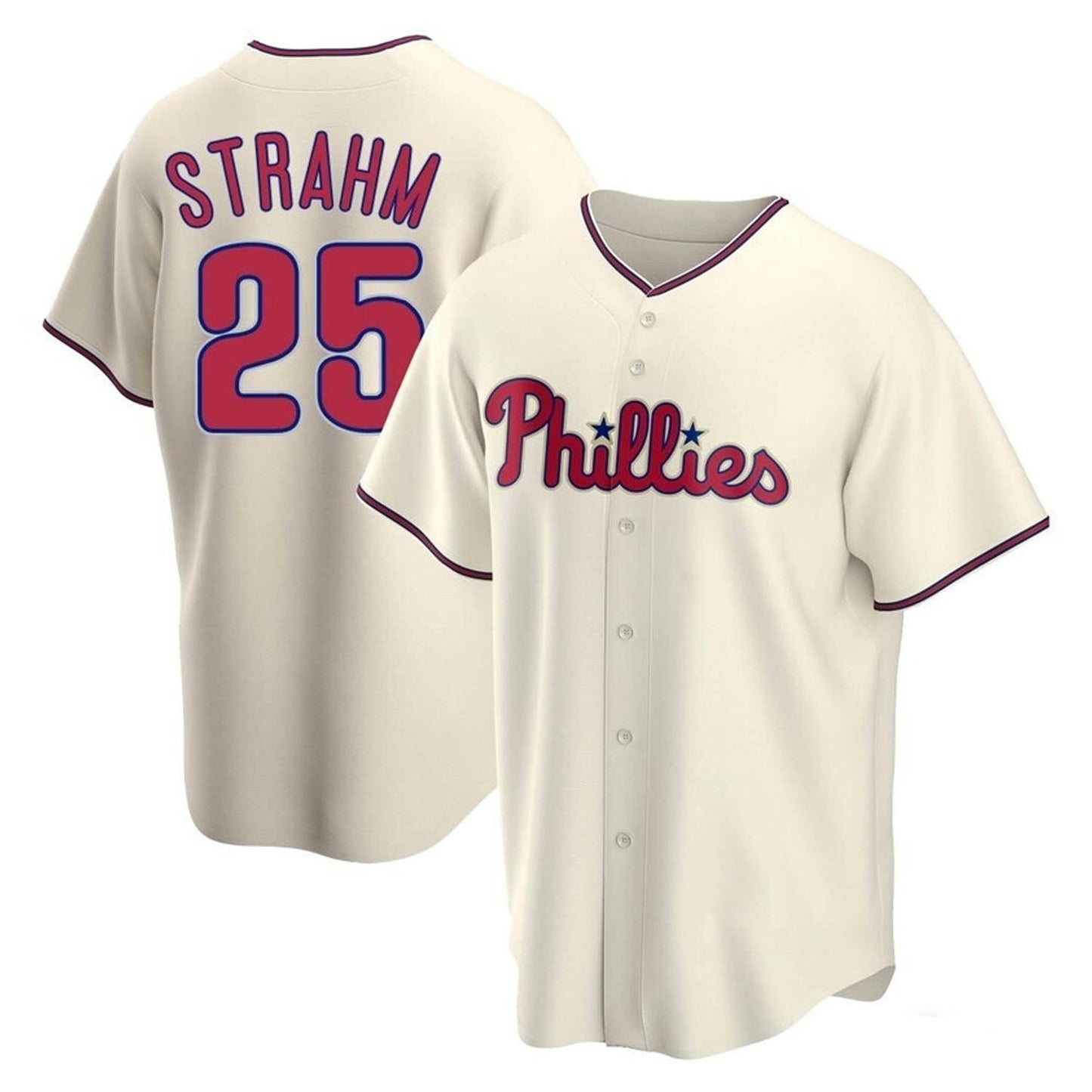 MLB Matt Strahm Philadelphia Phillies 25 Jersey