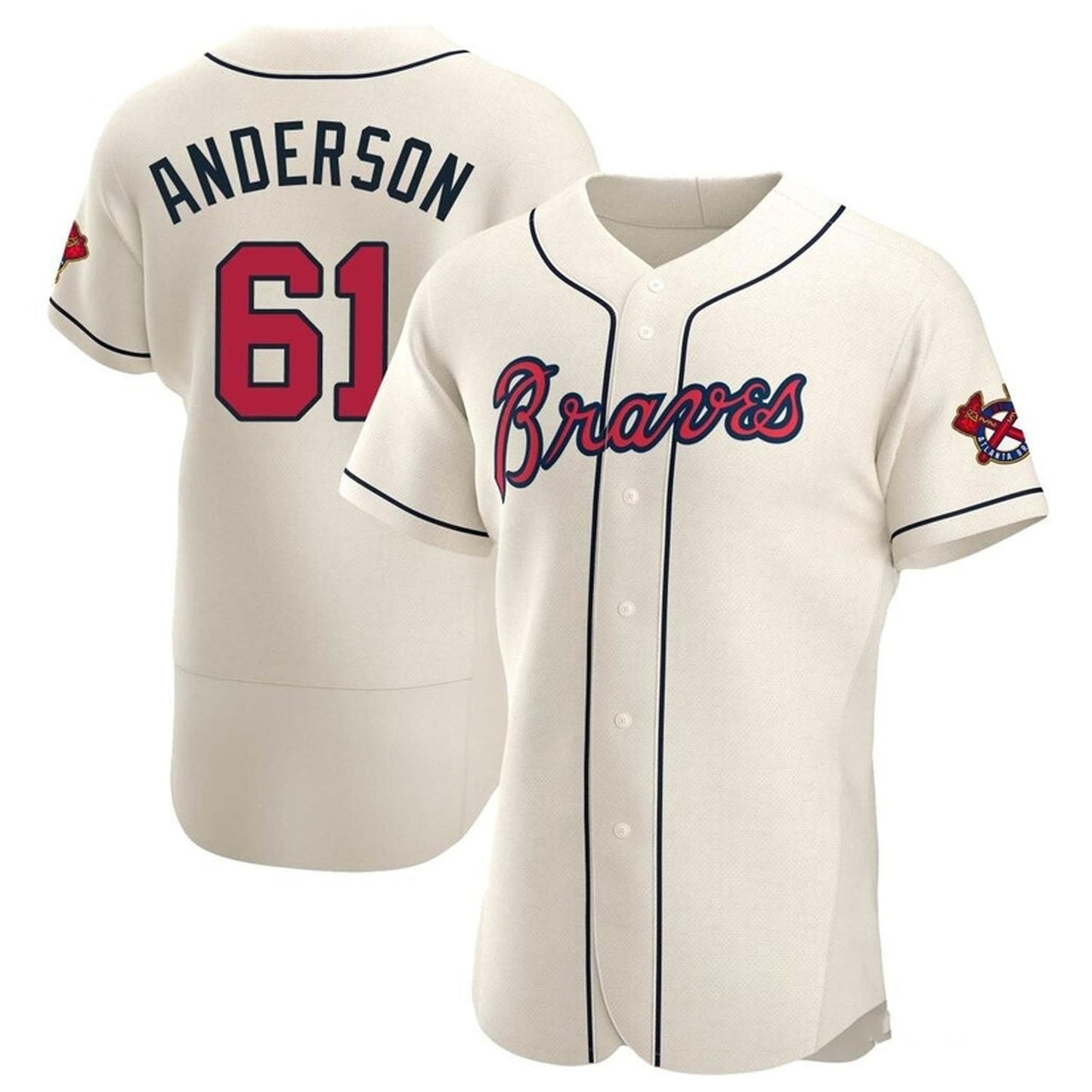 MLB Nick Anderson Atlanta Braves 61 Jersey