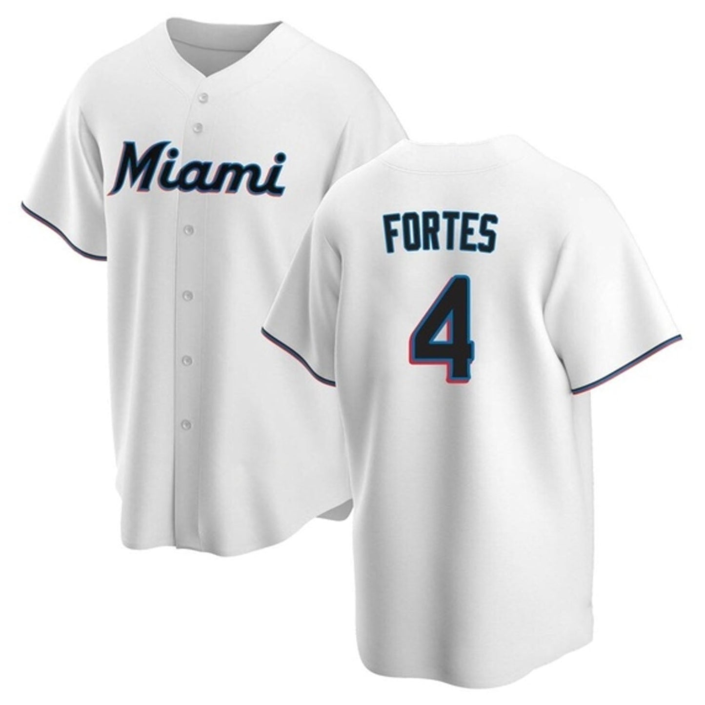 MLB Nick Fortes Miami Marlins 4 Jersey