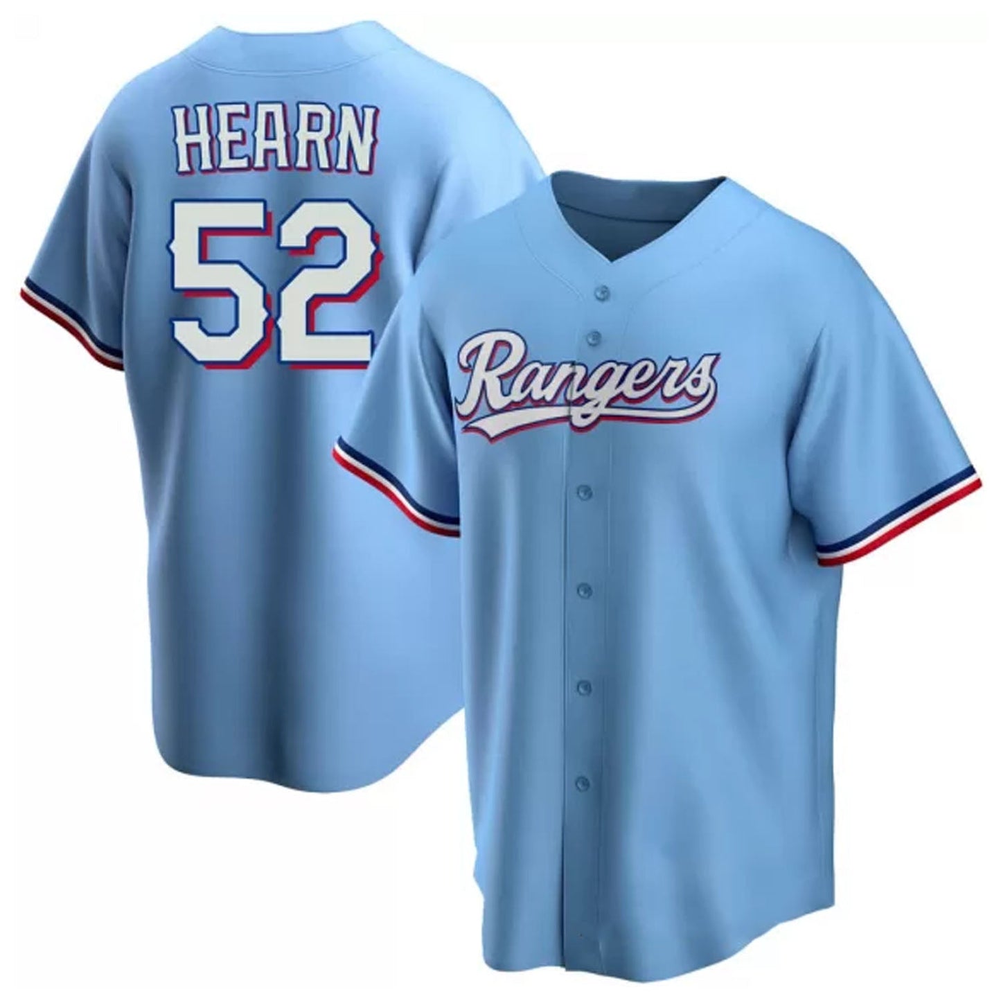 MLB Taylor Hearn Texas Rangers 52 Jersey