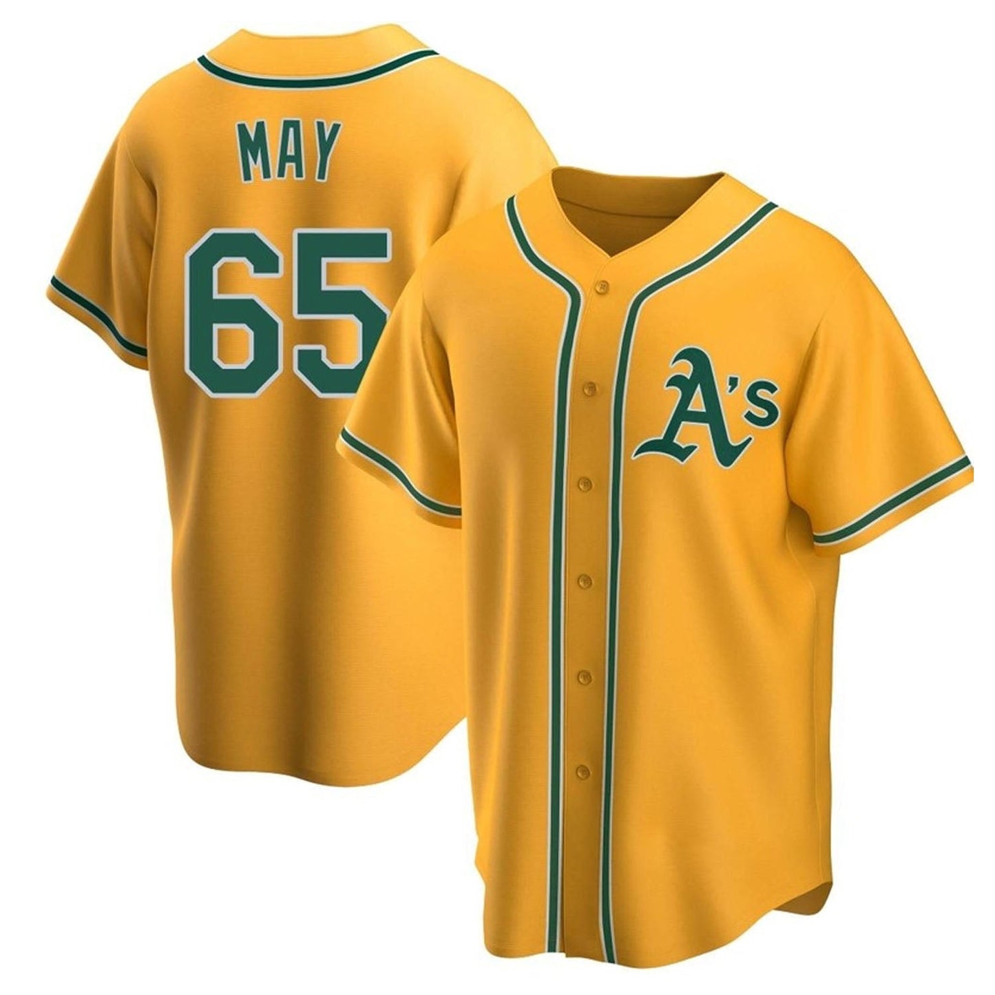 Trevor May Oakland Athletics 65 Jersey