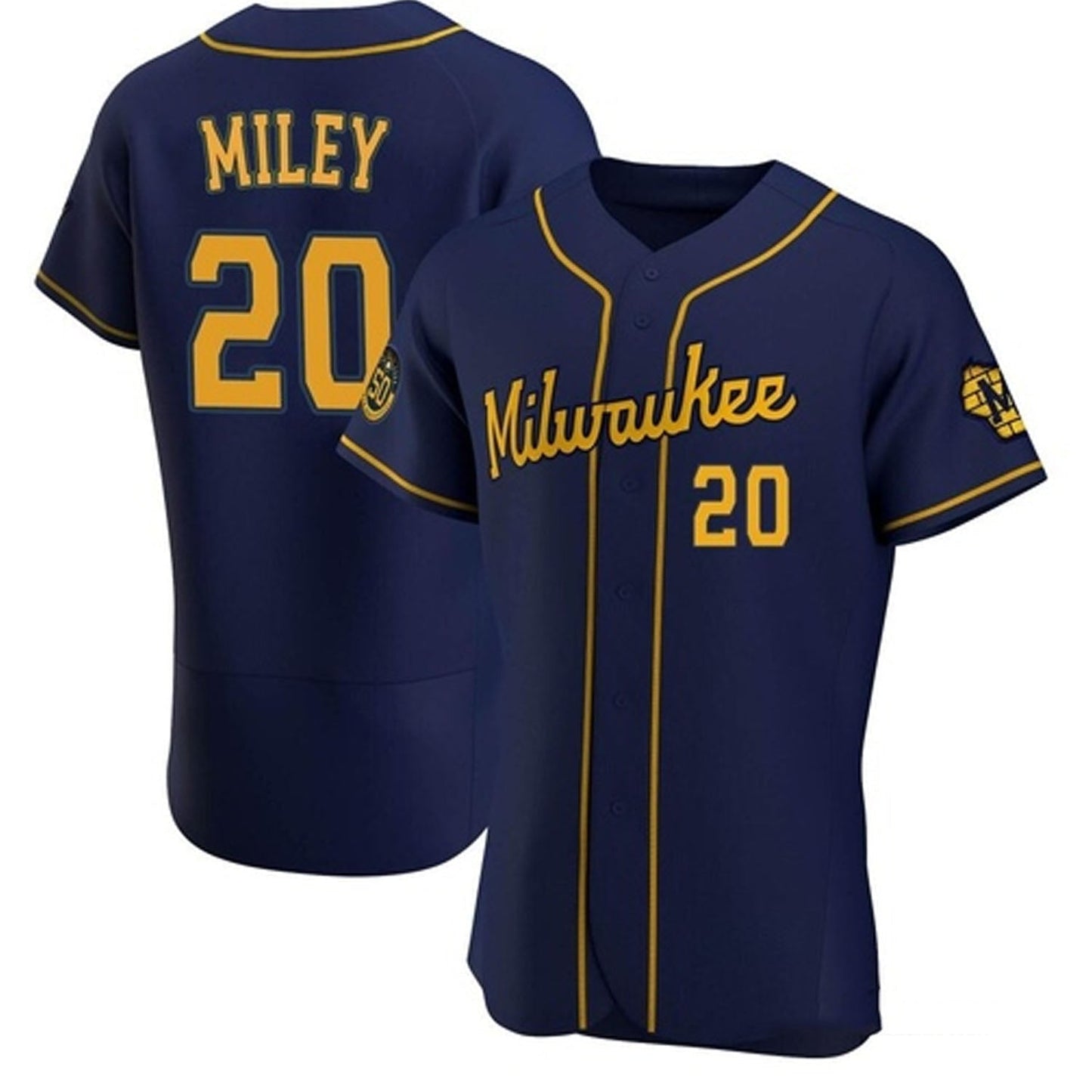 Wade Miley Milwaukee Brewers 20 Jersey