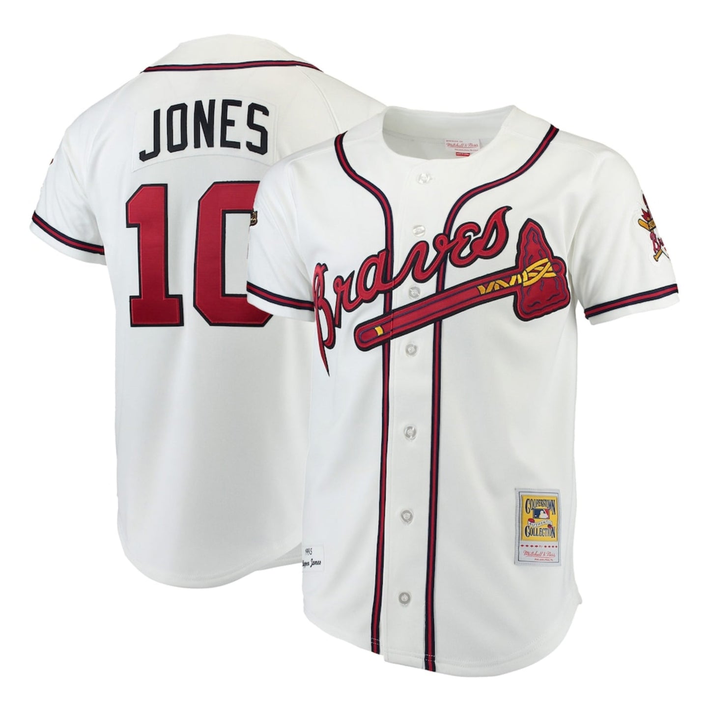 MLB Chipper Jones Atlanta Braves 10 Retro Jersey