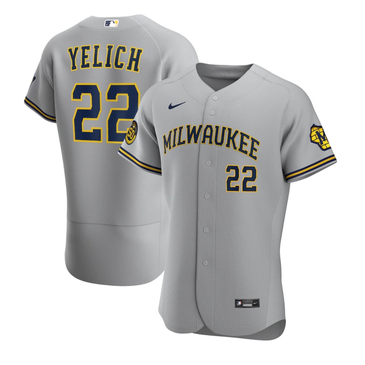 MLB Christian Yelich Milwaukee Brewers 22 Jersey