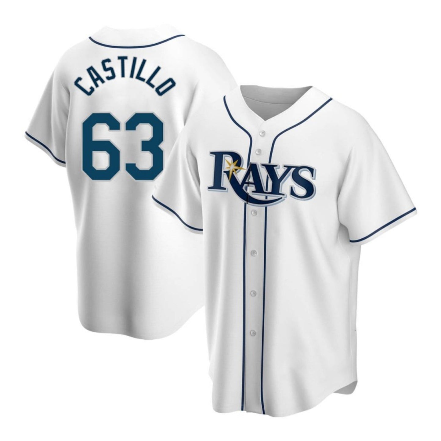 MLB Diego Castillo Tampa Bay Rays 63 Jersey
