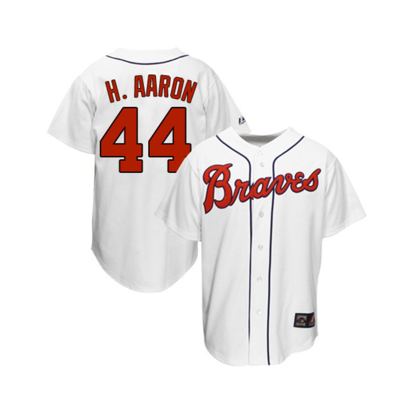 MLB Hank Aaron Atlanta Braves 44 Retro Jersey