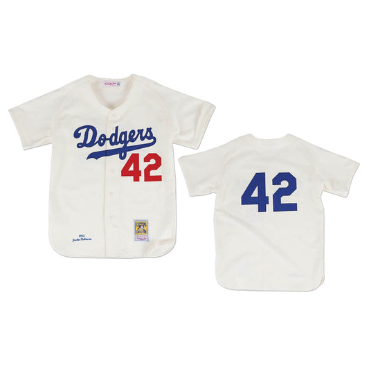 MLB Jackie Robinson Brooklyn Dodgers 42 - 1955 Home Jersey