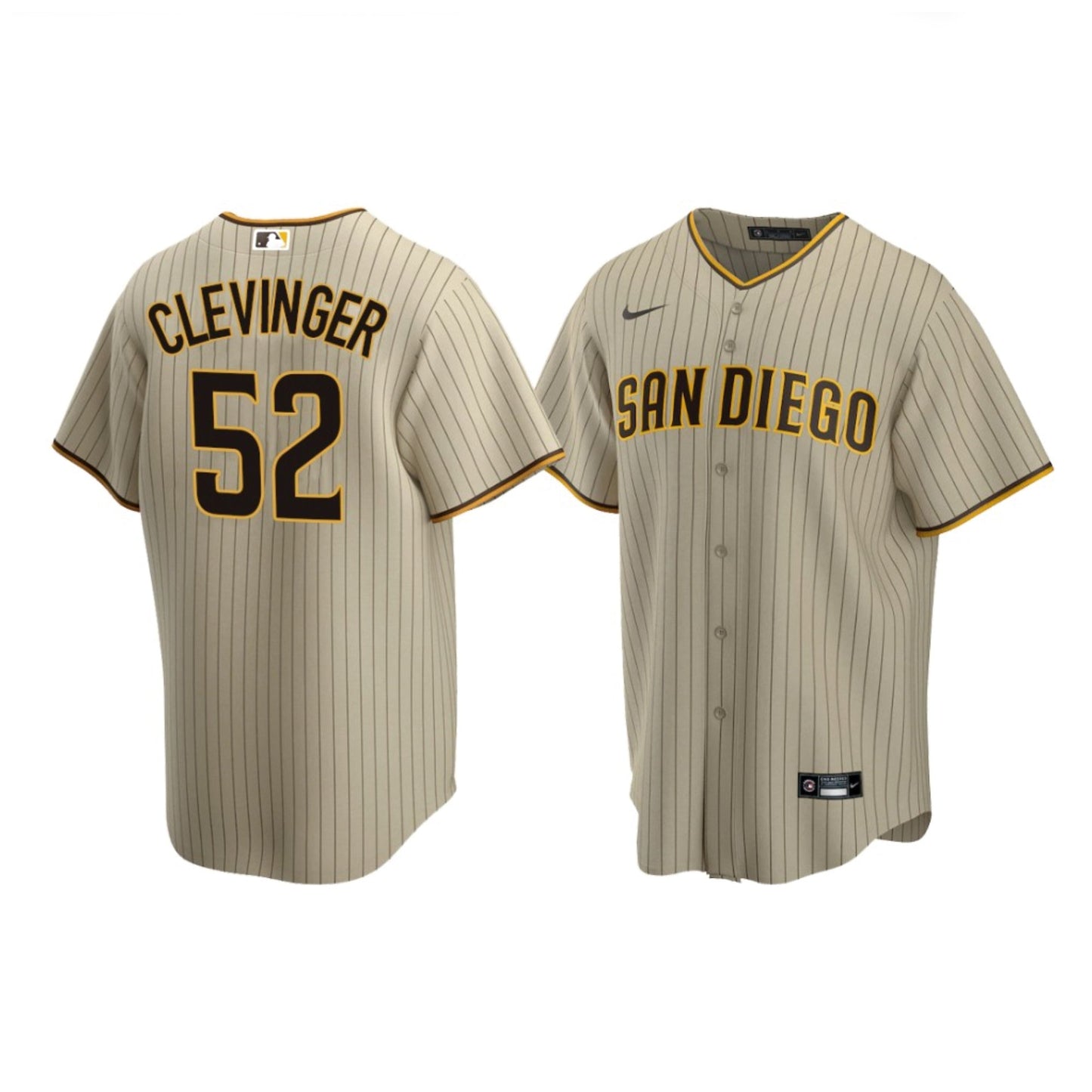 MLB Mike Clevinger San Diego Padres 52 Jersey