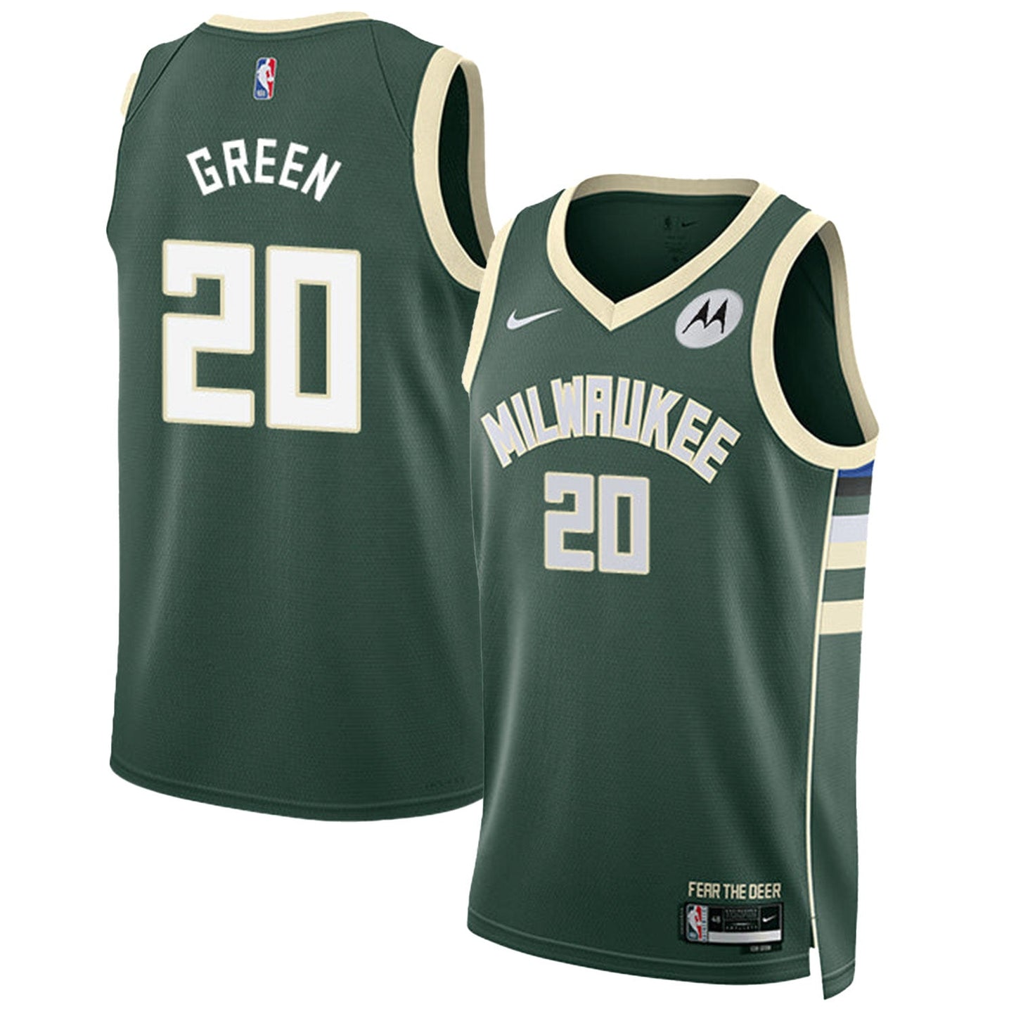 NBA AJ Green Milwaukee Bucks 20 Jersey