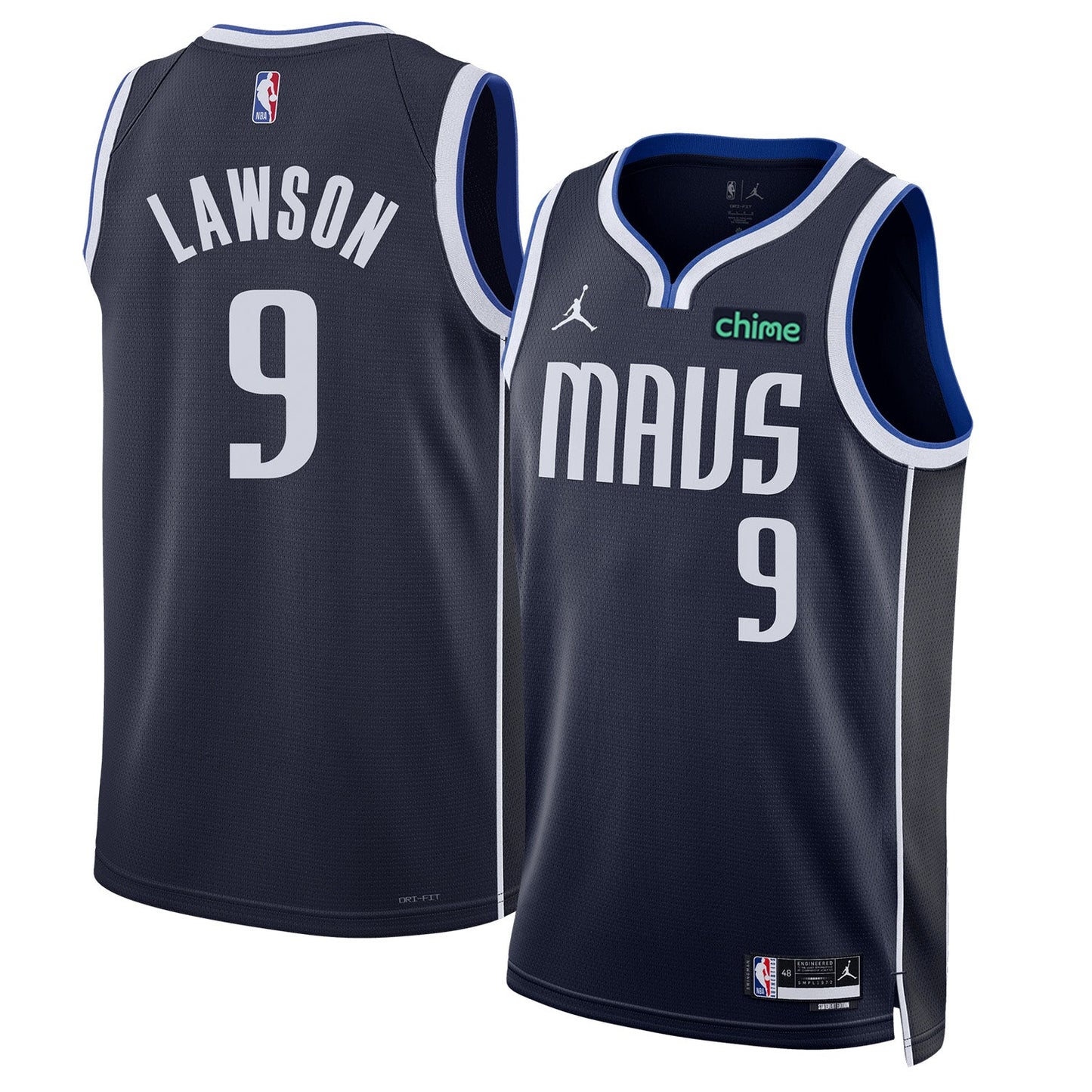 NBA AJ Lawson Dallas Mavericks 9 Jersey