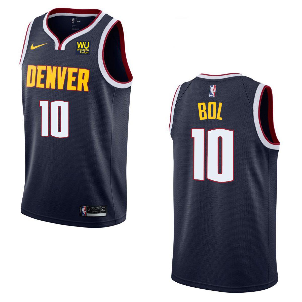 NBA Bol Denver Nuggets 10 Jersey