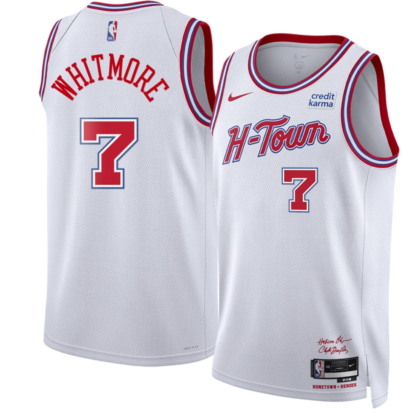 NBA Cam Whitmore Houston Rockets 7 Jersey