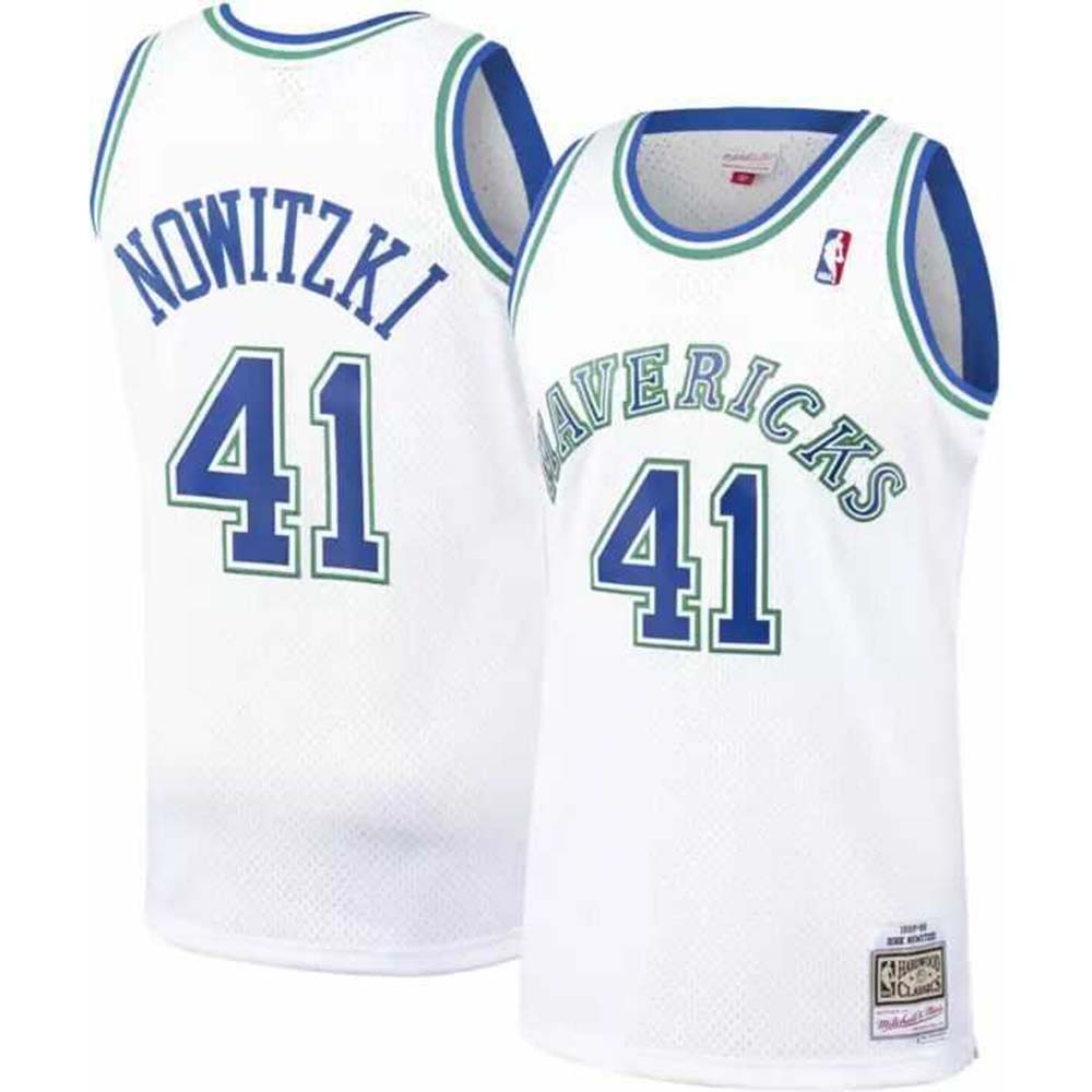 NBA Dirk Nowitzki Dallas Mavericks 41 Retro Jersey