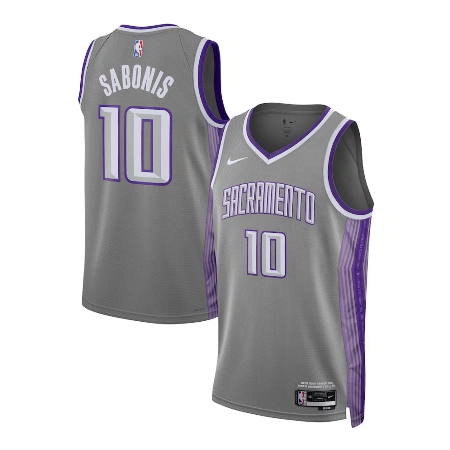 NBA Domantas Sabonis Sacramento Kings 10 Jersey