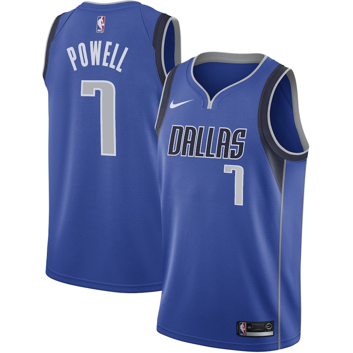 NBA Dwight Powell Dallas Mavericks 7 Jersey