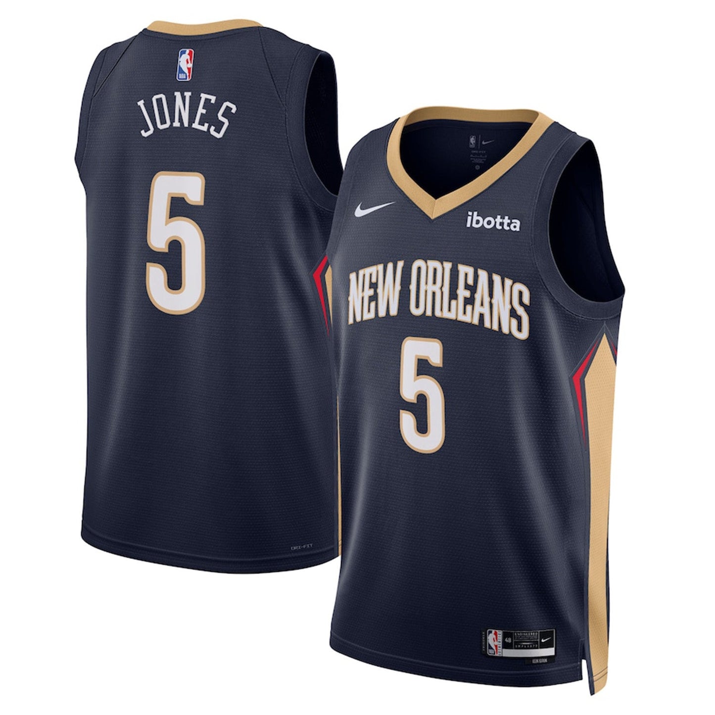 NBA Herbert Jones New Orleans Pelicans 5 Jersey
