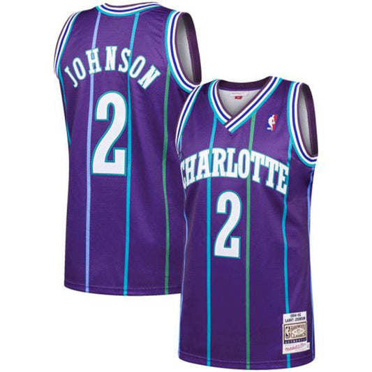 NBA Larry Johnson Charlotte Hornets 2 Jersey