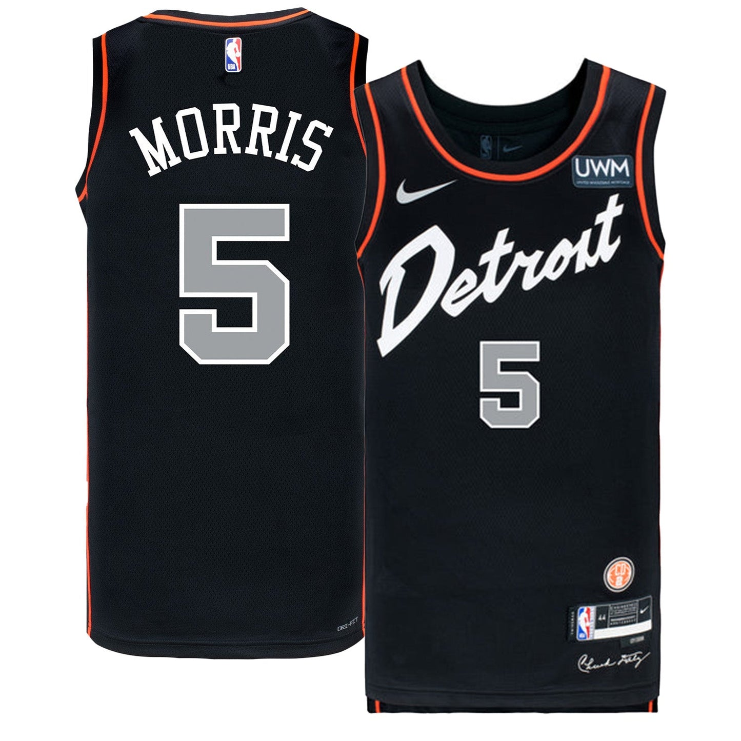 NBA Monte Morris Detroit Pistons 5 Jersey