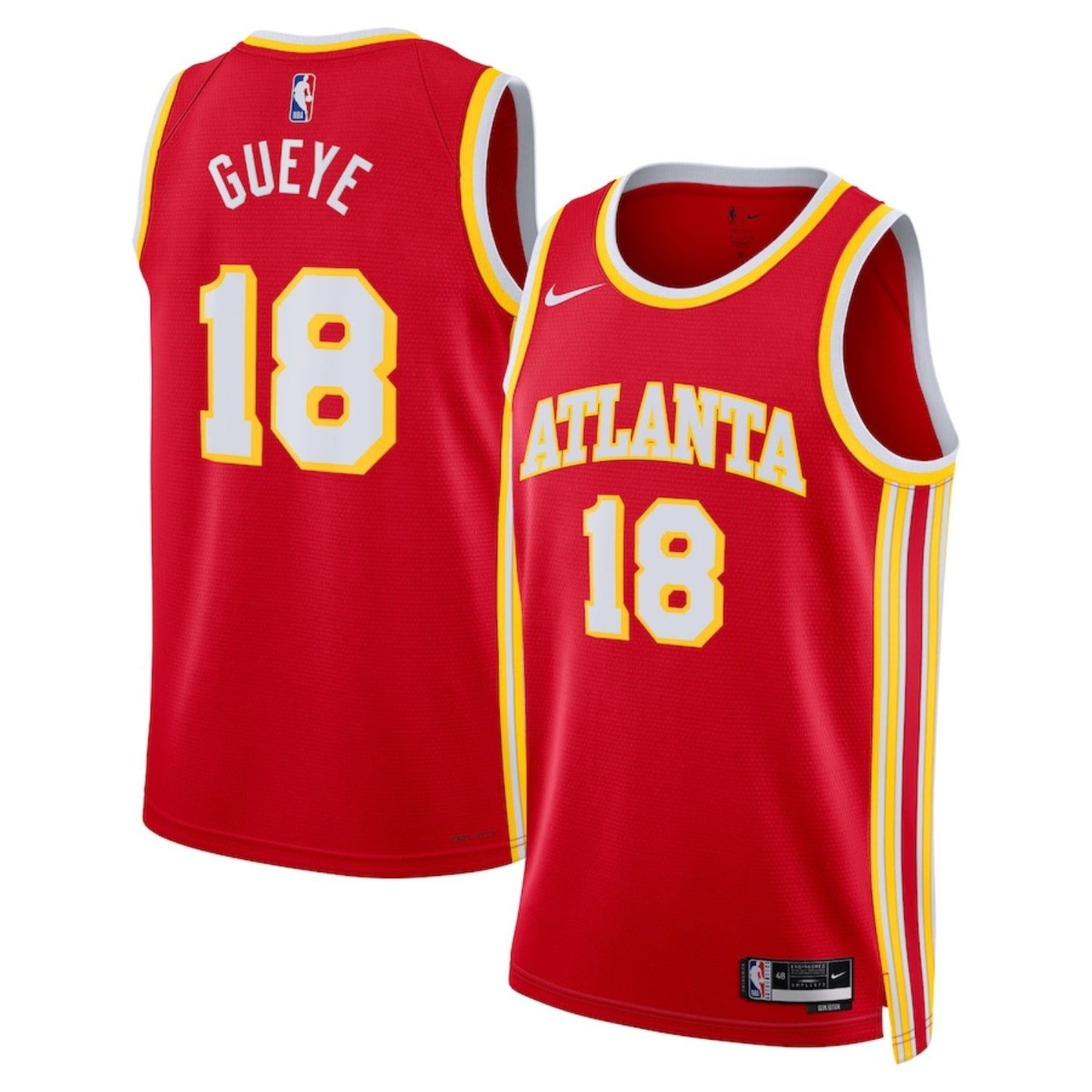 NBA Mouhamed Gueye Atlanta Hawks 18 Jersey
