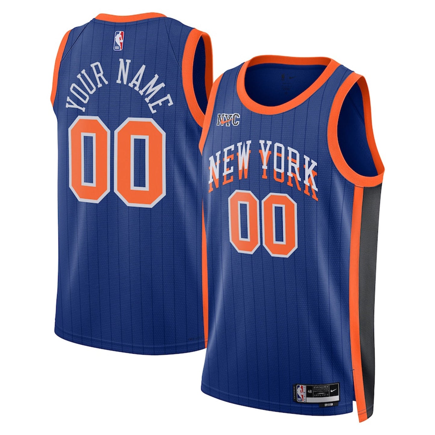 New York Knicks Blank Custom Jersey