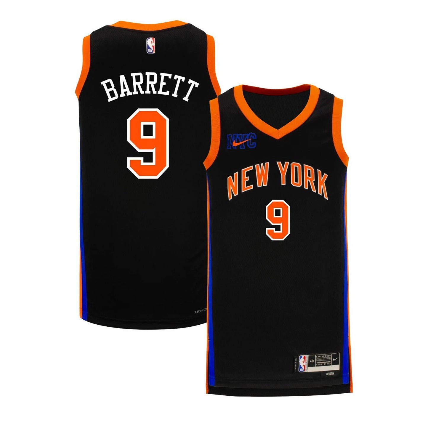NBA RJ Barrett New York Knicks 9 Jersey