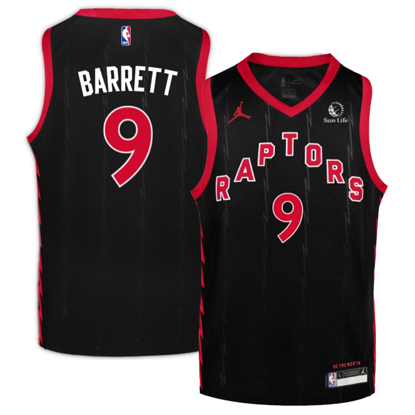 NBA RJ Barrett Toronto Raptors 9 Jersey