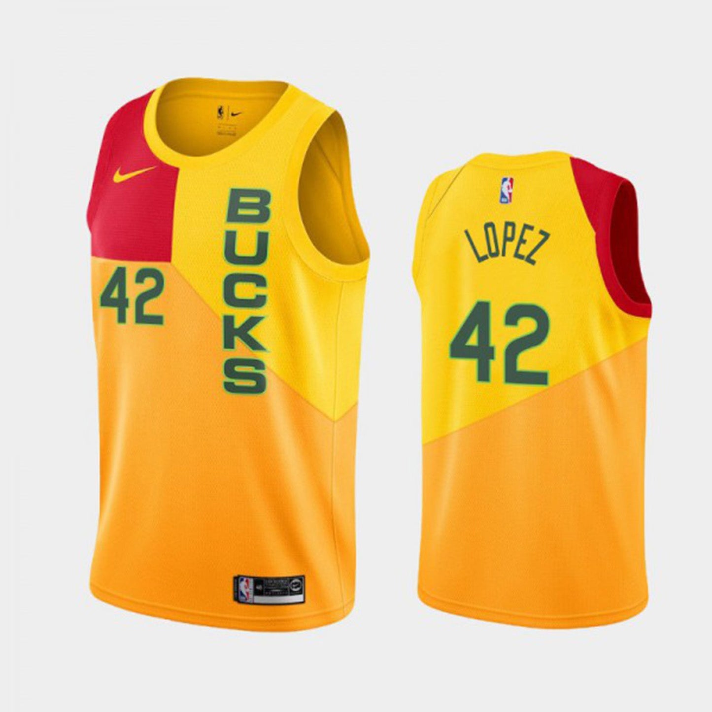 NBA Robin Lopez Milwaukee Bucks 42 Jersey