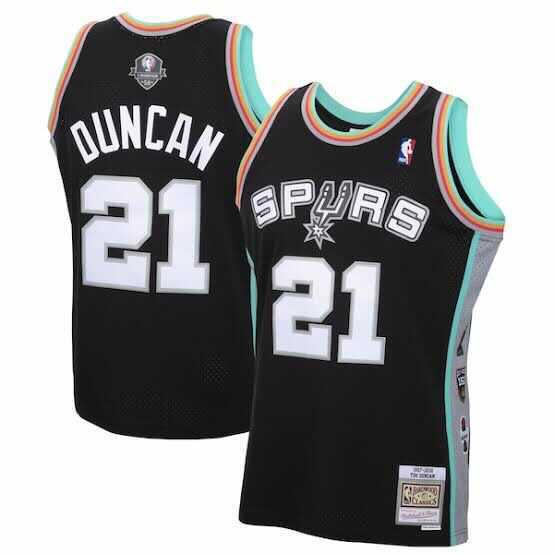 NBA Tim Duncan San Antonio Spurs 21 Retro Jersey