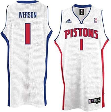 NBA Allen Iverson Detroit Pistons 1 Jersey