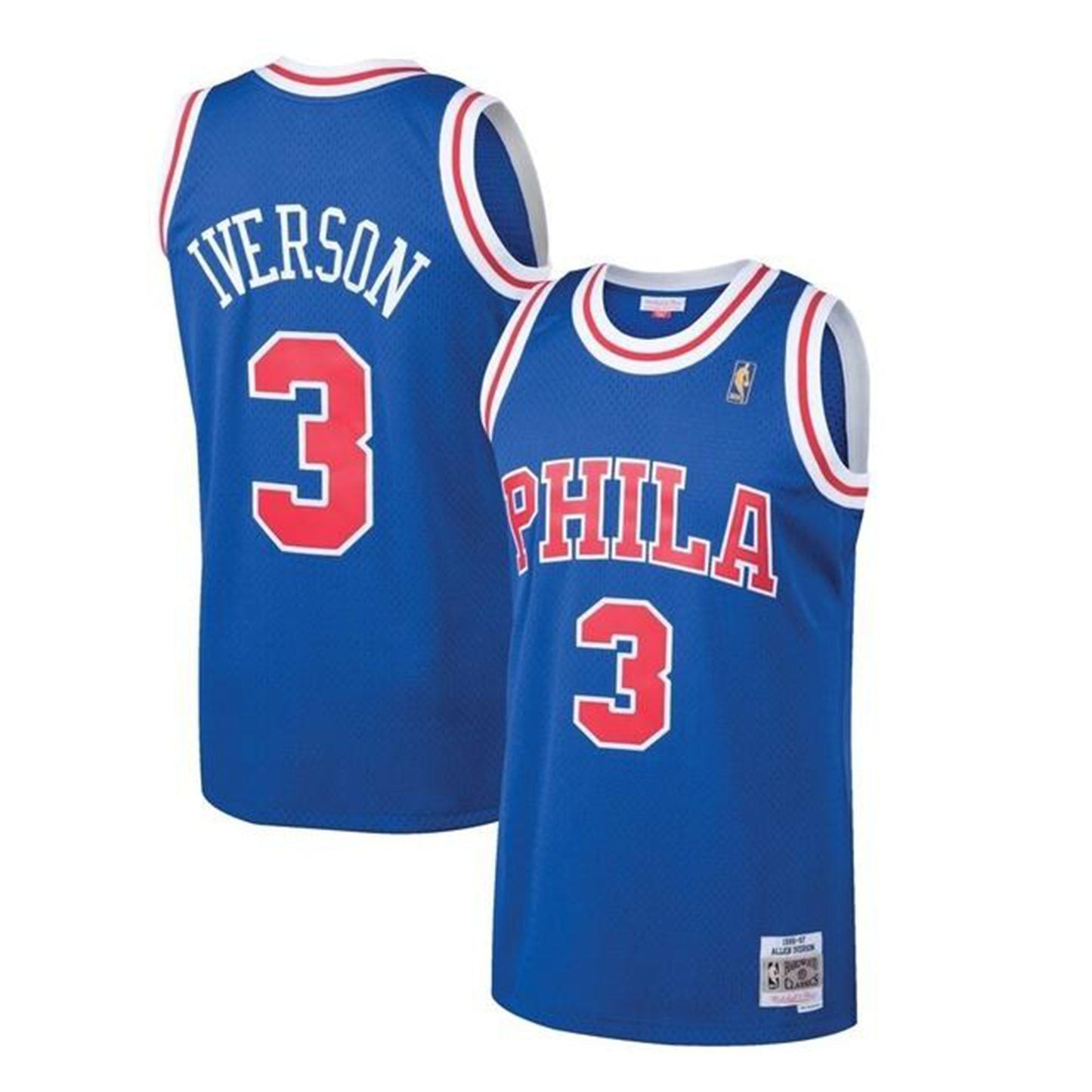 NBA Allen Iverson Philadelphia Sixers 3 Retro Jersey